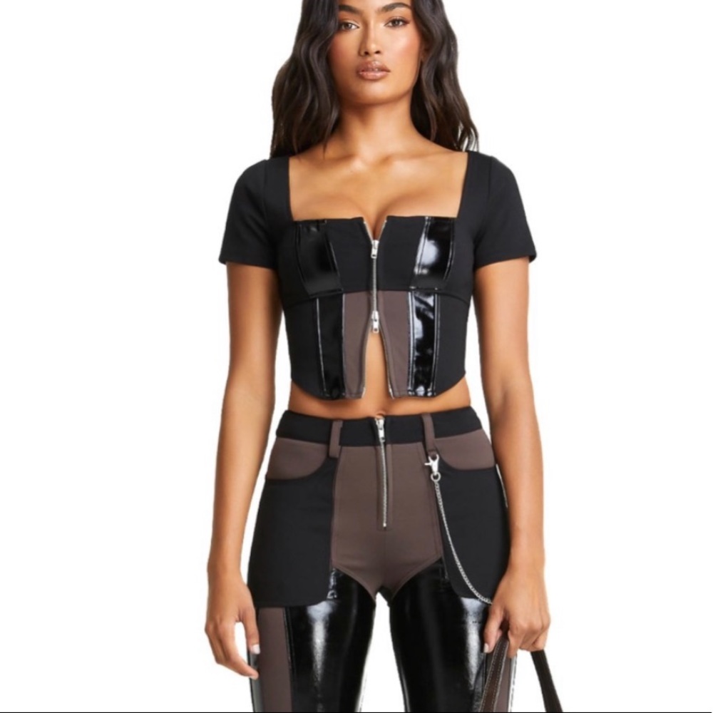 Trendy Iamgia crop top